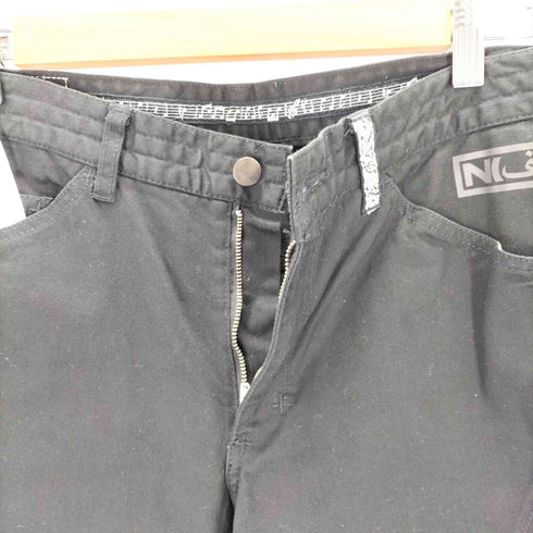 n n 音符柄ベルトループ ボーンプリント 5ポケット チノパンツ メンズ
