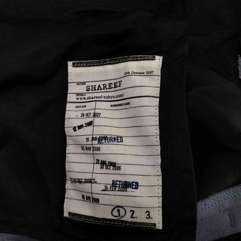 シャリーフ SHAREEF WIDE TAPERED PANT メンズ 1
