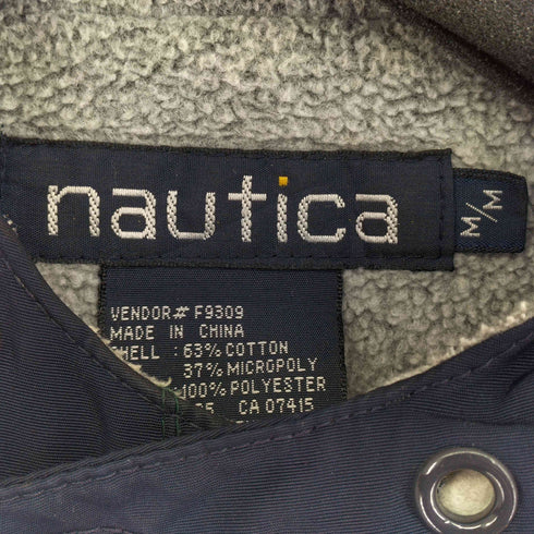 ノーティカ NAUTICA 80S-90S 中綿フーデットジャケット 肩刺繍 メンズ import:M
