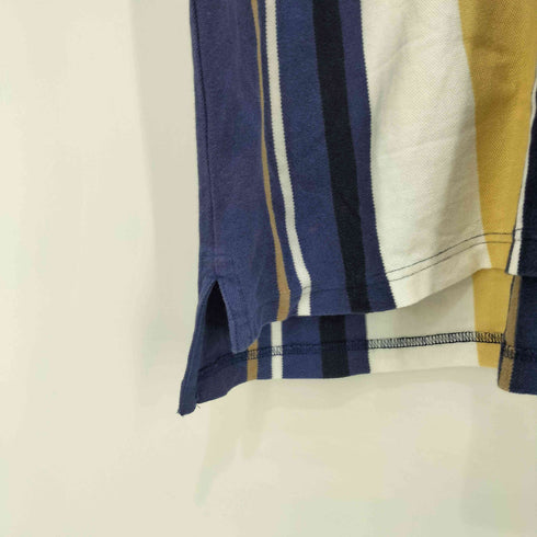 チャップスラルフローレン CHAPS RALPH LAUREN 90s ストライプ柄 ショートスリーブ ポロシャツ メンズ import:L