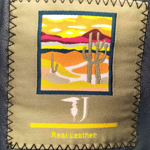 トラサルディ ジーンズ TRUSSARDI JEANS スタンドカラー シングルレザージャケット メンズ EUR:46