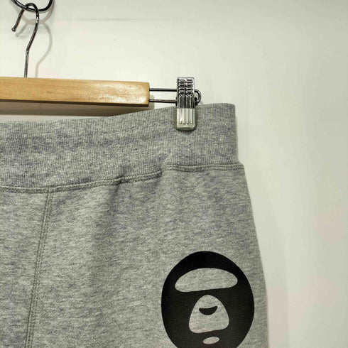 エーエイプバイアベイシングエイプ AAPE BY A BATHING APE ロゴマジックテープ プリント スウェットイージーパンツ メンズ JPN:L