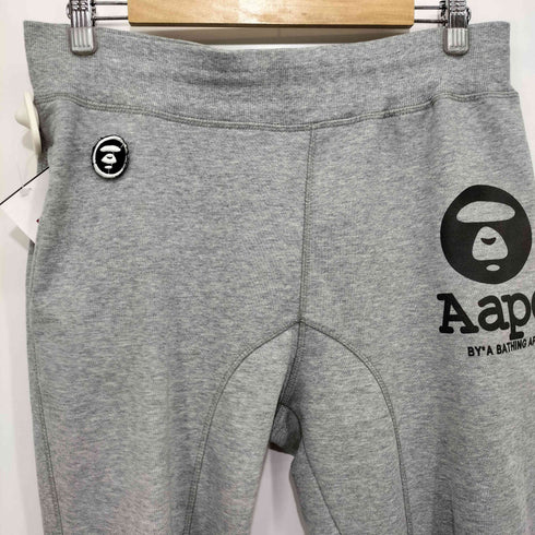 エーエイプバイアベイシングエイプ AAPE BY A BATHING APE ロゴマジックテープ プリント スウェットイージーパンツ メンズ JPN:L