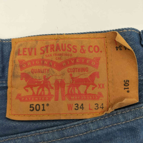 リーバイス Levis 501 ボタンフライ デニムパンツ メンズ W34L34