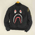 アベイシングエイプ A BATHING APE 初期型 SHARK MA-1 フライトジャケット シャーク ウール リブ メンズ JPN:S