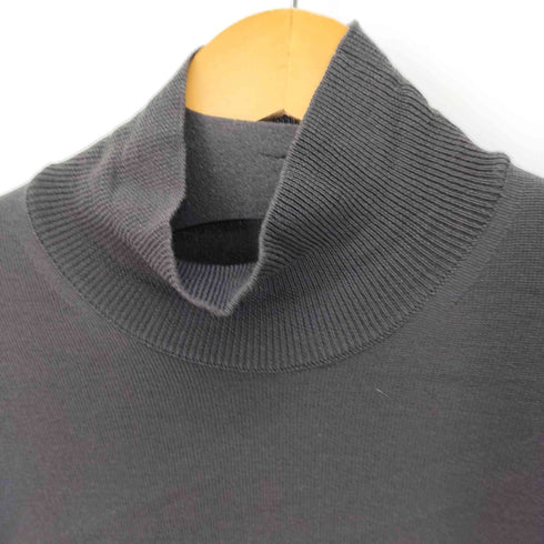 ジョルジオアルマーニ Giorgio Armani ロゴ刺繍タートルネックハイゲージリブニット メンズ EUR:52