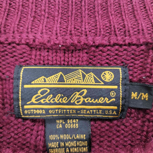 エディーバウアー Eddie Bauer 黒タグ 80s クルーネックウールニット メンズ JPN:M