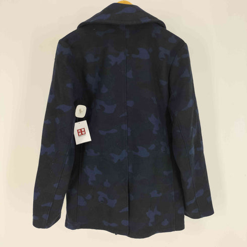 アベイシングエイプ A BATHING APE USA製 U.S 740N PEA JACKET カモ柄 ピーコート メンズ JPN:L