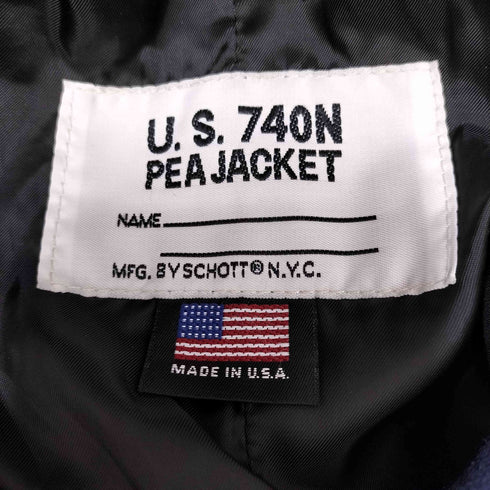 アベイシングエイプ A BATHING APE USA製 U.S 740N PEA JACKET カモ柄 ピーコート メンズ JPN:L