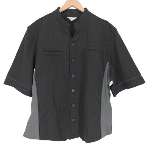 裏地メッシュボックスシルエットバンドカラーシャツ メンズ JPN:XXL