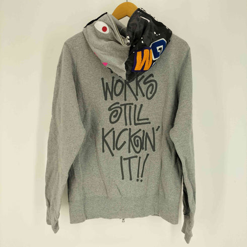 アベイシングエイプ A BATHING APE 13AW DESERT CAMO SHARK FULL ZIP HOODIE 20周年 記念 デザート カモ シャーク パーカー メンズ JPN:L