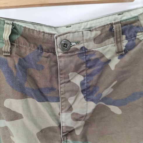 ユーエスアーミー U.S. ARMY 迷彩カーゴパンツ クロップドリメイク メンズ JPN:XS