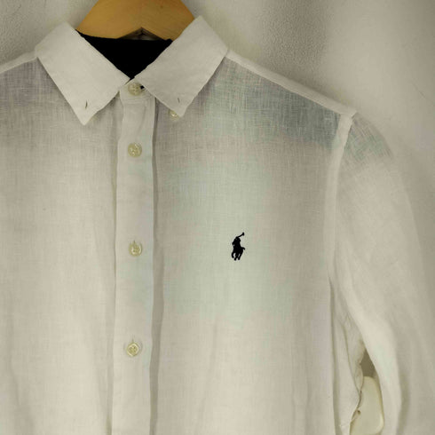 ラルフローレン RALPH LAUREN CUSTOM FIT ポニー刺繍 L/Sシャツ レディース JPN:L