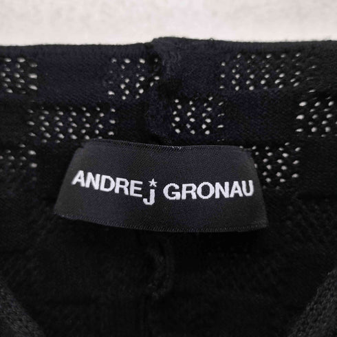 ANDREJ GRONAU ベロア&メッシュ フロントリボンタンクトップ import レディース import:S