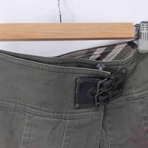 バーバリーブルーレーベル BURBERRY BLUE LABEL プリーツラップスカート ノバチェック レディース EUR:36