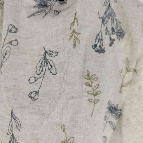 サマンサモスモス samansa Mos2 byTSUHARU 24aw 綿麻総刺繍 リボンベスト レディース FREE