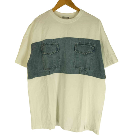 MICALLE MICALLE DW2R 2カラーデニムドッキング 半袖Tシャツ レディース 38