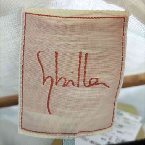 シビラ Sybilla エンブロイダリーボタニカルシャツドレス レディース L