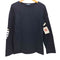 セントジェームスアトリエ SAINT JAMES LATELIER ボーダーエルボーパッチL/S クルーネックTシャツ レディース import:S
