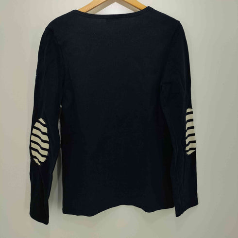 セントジェームスアトリエ SAINT JAMES LATELIER ボーダーエルボーパッチL/S クルーネックTシャツ レディース import:S