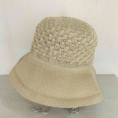 ホコモモラ Jocomomola リボンテープ付きストロー調ハット レディース