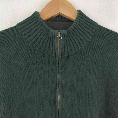 ポロラルフローレン POLO RALPH LAUREN 90S ポニー刺繍 ハーフジップニット メンズ import:XXL