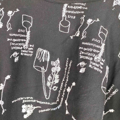 ネネット Ne-net 植物柄刺繍 半袖Tシャツ レディース 2