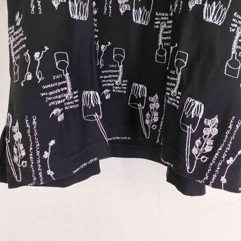 ネネット Ne-net 植物柄刺繍 半袖Tシャツ レディース 2