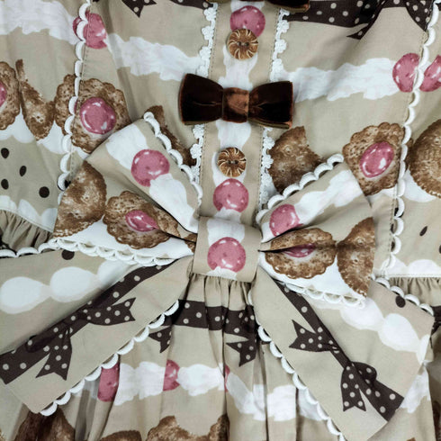 Angelic Pretty Sweet Cream house JSK 襟付きジャンパースカート +KC カチューシャ レディース