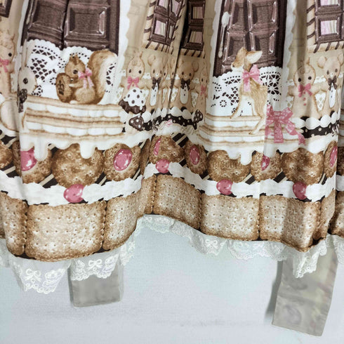 Angelic Pretty Sweet Cream house JSK 襟付きジャンパースカート +KC カチューシャ レディース