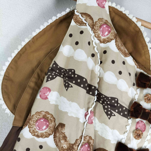 Angelic Pretty Sweet Cream house JSK 襟付きジャンパースカート +KC カチューシャ レディース