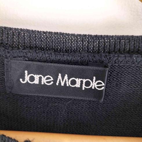 Jane Marple 音符 ドット柄 パールカーディガン レディース M