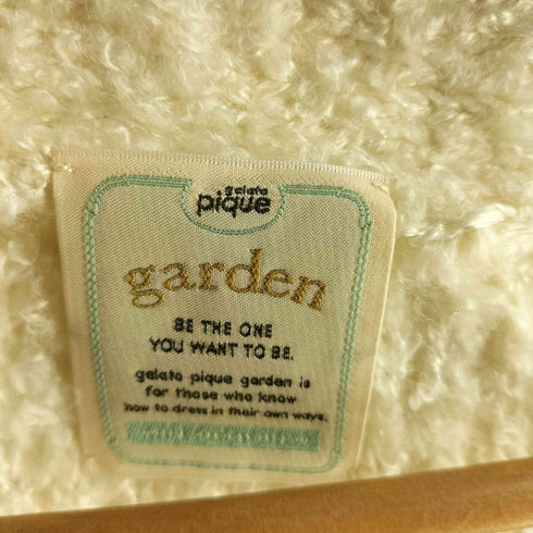 ジェラートピケガーデン gelato pique garden フリンジ ケーブルカーディガン レディース FREE