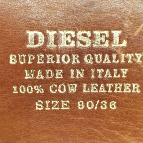 ディーゼル DIESEL B-SCALE レザーベルト メンズ 90cm