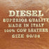 ディーゼル DIESEL B-SCALE レザーベルト メンズ 90cm