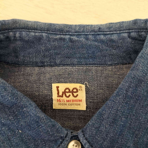 リー Lee ダンガリーシャツ コンチョボタン ユニオンチケット メンズ 16 1/2