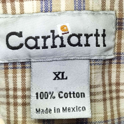 カーハート Carhartt チェック柄ボタンダウンシャツ メンズ JPN:XL