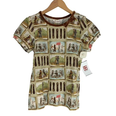 Jane Marple Langue de chat Chocolat T-shirt ラングドシャ パフTシャツ レディース M