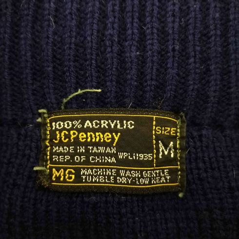 ジェーシーペニー JC Penney Taiwan製 黒タグ モックネックアクリルニット レディース JPN:M