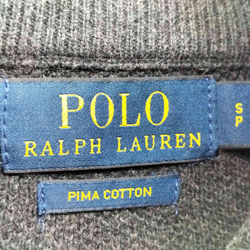 ポロラルフローレン POLO RALPH LAUREN ポニー刺繍 ハーフジップ コットン ニット メンズ SP