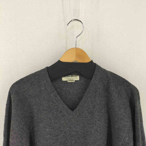 エディーバウアー Eddie Bauer 白タグ Vネックウールニット メンズ import:S
