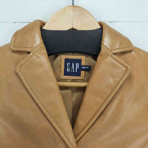 ギャップ Gap カウレザーテーラードジャケット レディース XXS