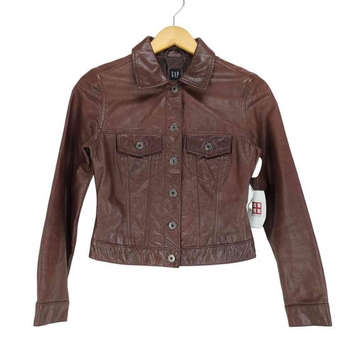 ギャップ Gap カウレザージャケット レディース JPN:XS