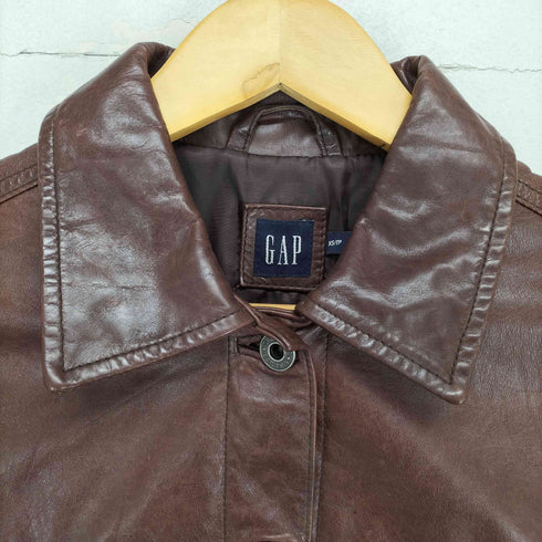 ギャップ Gap カウレザージャケット レディース JPN:XS