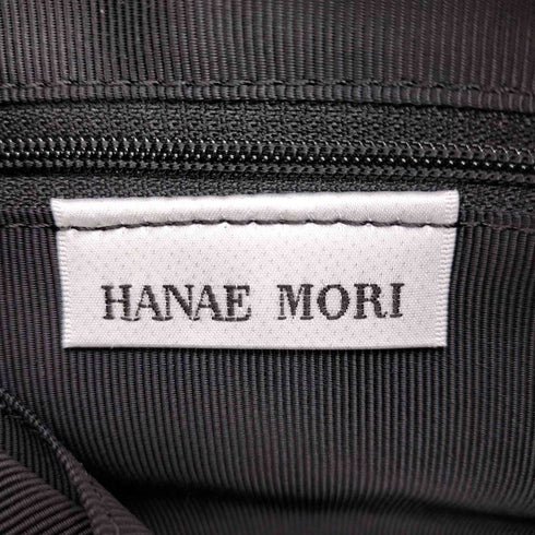 ハナエモリ HANAE MORI カウレザー ショルダー ストラップ 蝶 チョウ 総柄 ミニショルダーバック レディース