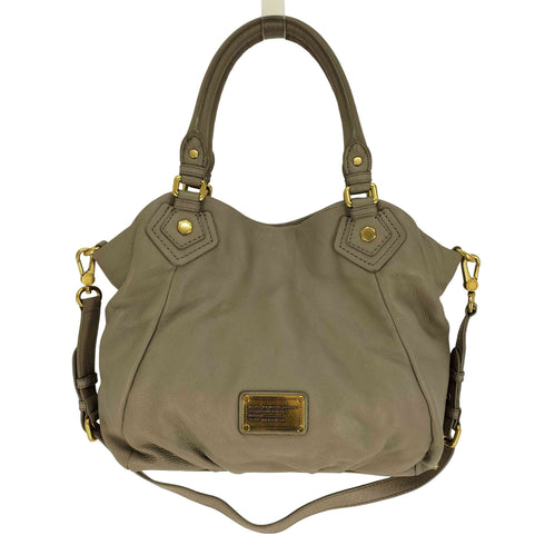 マークバイマークジェイコブス Marc by Marc Jacobs Classic Q クラシック キュー 裏地 総柄 カウレザー ロゴプレート 2WAY ショルダー バック ハンド バッグ レディース