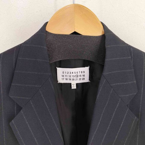 メゾンマルジェラ Maison Margiela 17SS 14 STRIPE SUIT JACKET 2Bストライプテーラードジャケット メンズ EUR:50