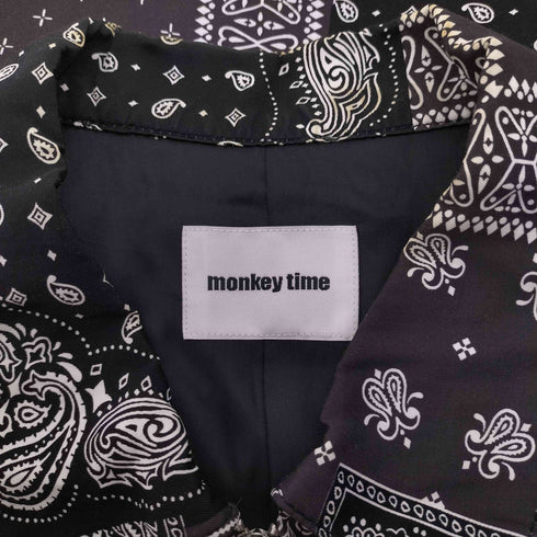モンキータイム MONKEY TIME PAIZLEY PRINT ZIP BLOUSON ペイズリー プリント ジップ ブルゾン ジャケット メンズ JPN:M