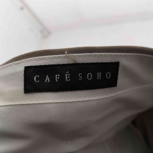 カフェソーホー CAFE SOHO エステルテンセル 2タック センタープレススラックス メンズ 94