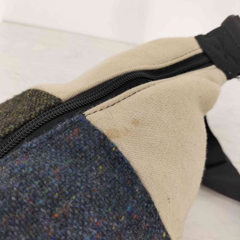 メイ MEI ×magee genuine Donegal Tweed ネップ 切替 ボディバッグ ウエストバッグ メンズ